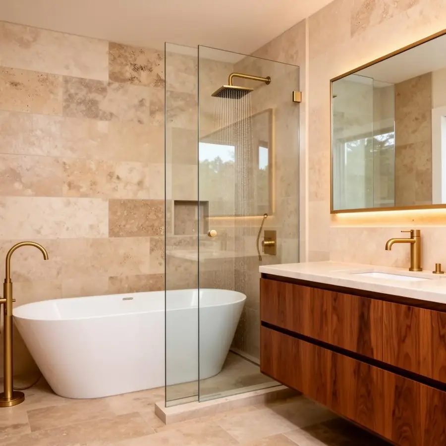 Bath, Los Altos Hills hillside ADU